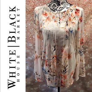 WHBM | Feminine Floral Blouse with Camisole